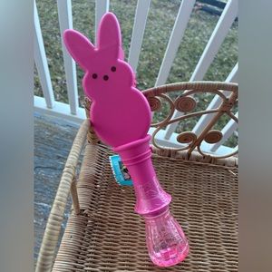 Peeps Pink LED Bubble Wand Battery Operated Easter Basket Toy